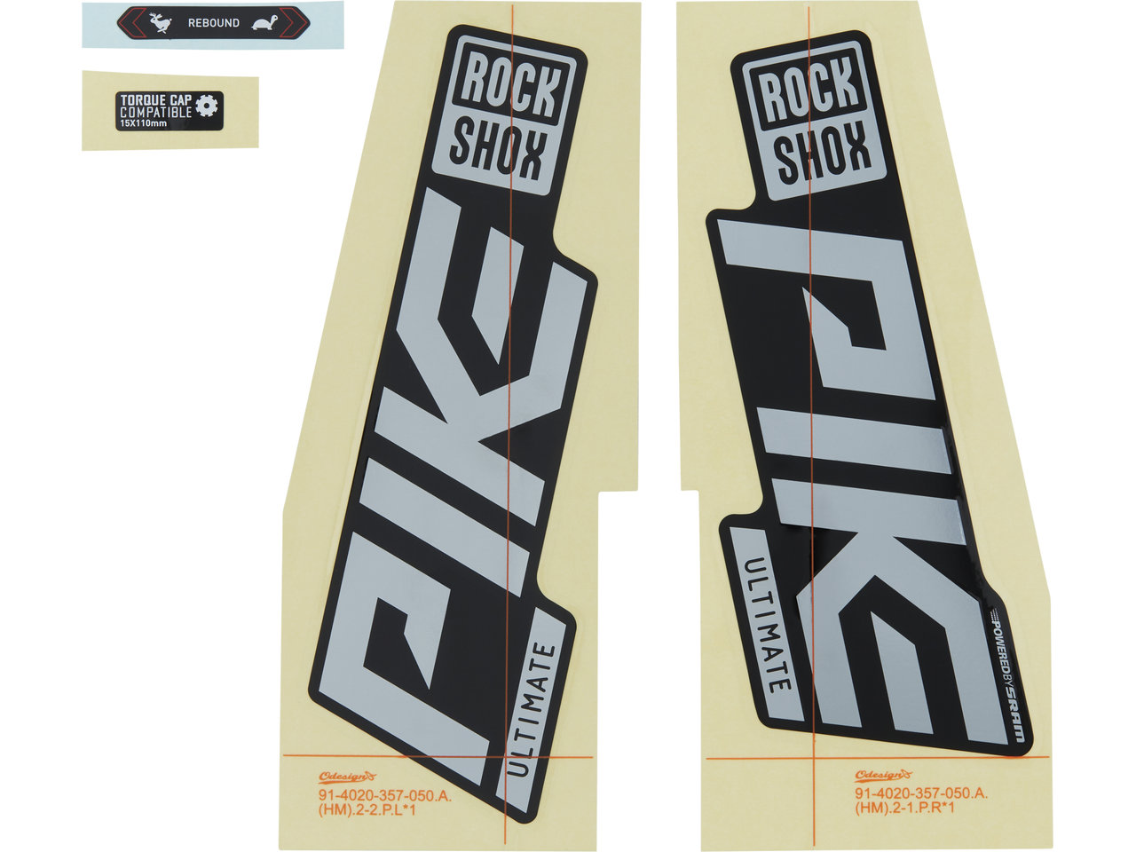 Rock Shox Pike Ulltimate Dekal Sett Rock Shox Pike Ulltimate Dekal Sett