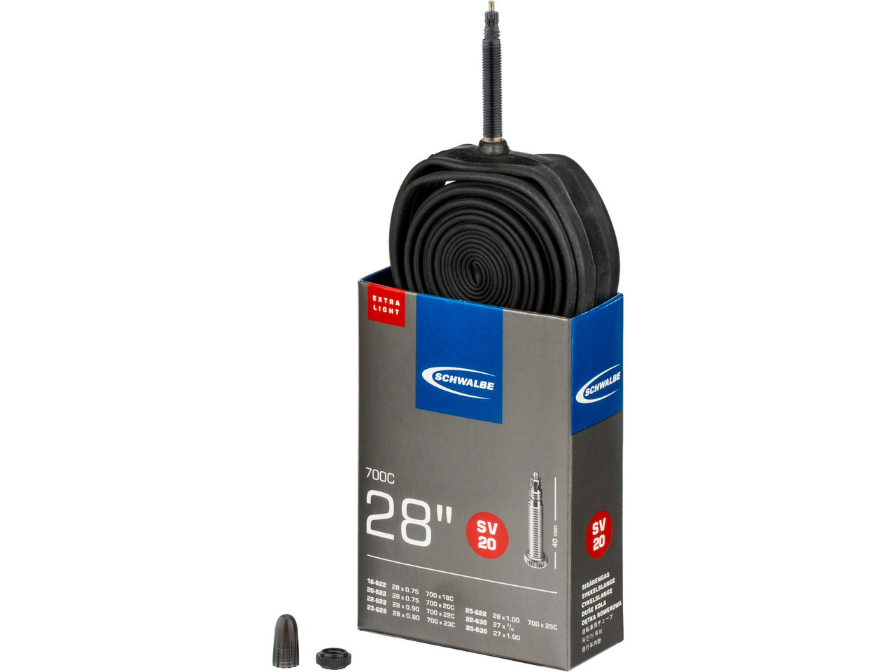 Schwalbe Schlauch 20 Extralight für 28" Schwalbe Schlauch 20 Extralight für 28"