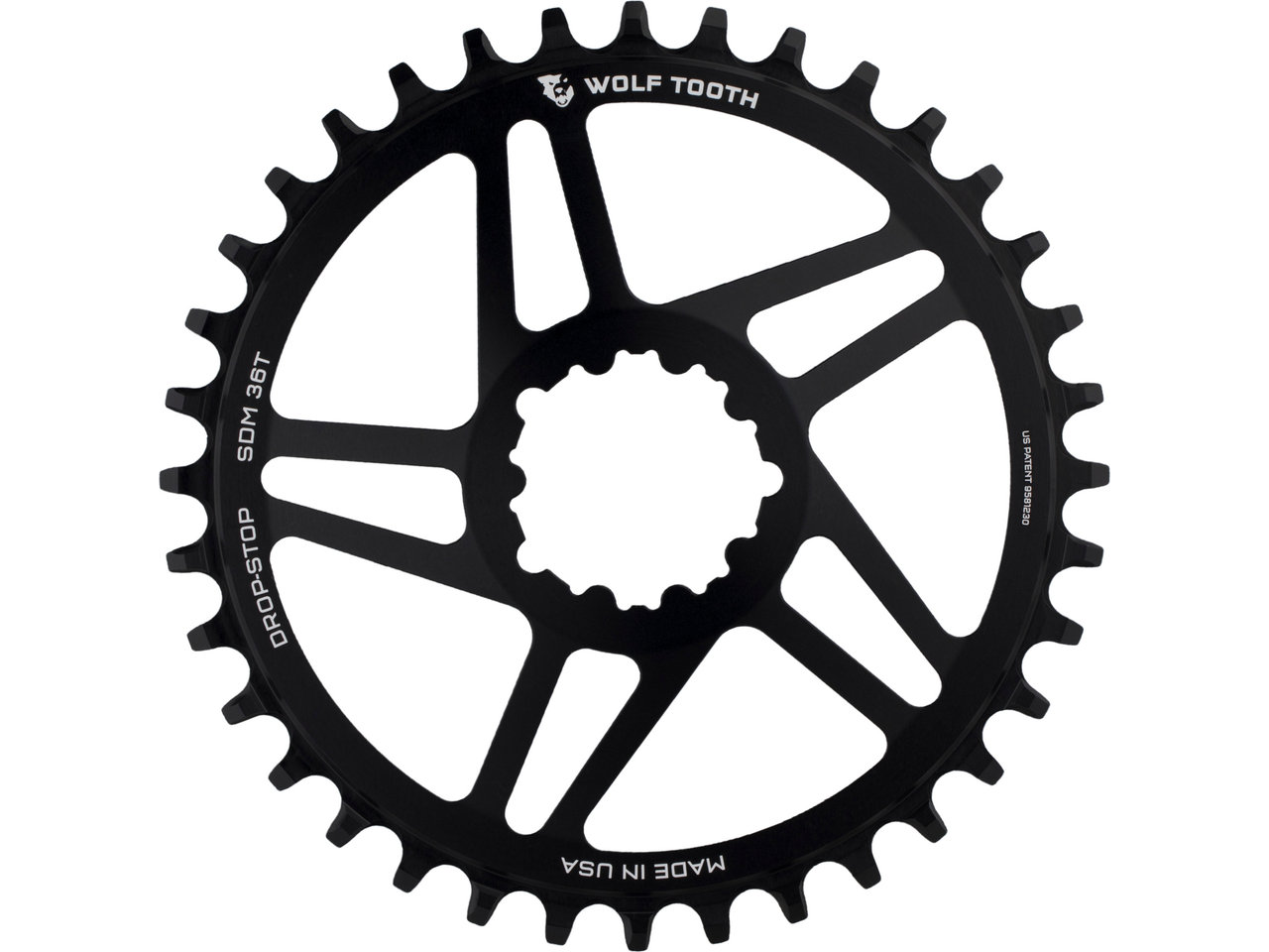 Wolf Tooth SRAM GXP/BB30 5-Spoke DM, 6mm offset Drev Wolf Tooth SRAM GXP/BB30 5-Spoke DM, 6mm offset Drev