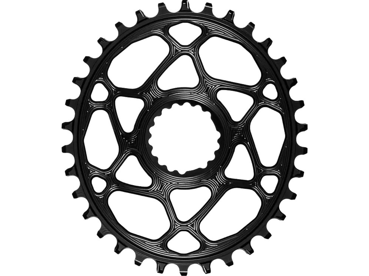 Direct Mount Oval Cannondale Hollowgram Narrow Wide Kettenblatt 12 S Schwarz