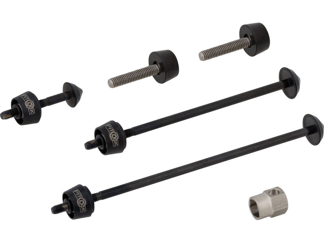 Pitlock Sicherung Set 02/BR Vorderrad + Hinterrad + Sattelstütze + Bremse