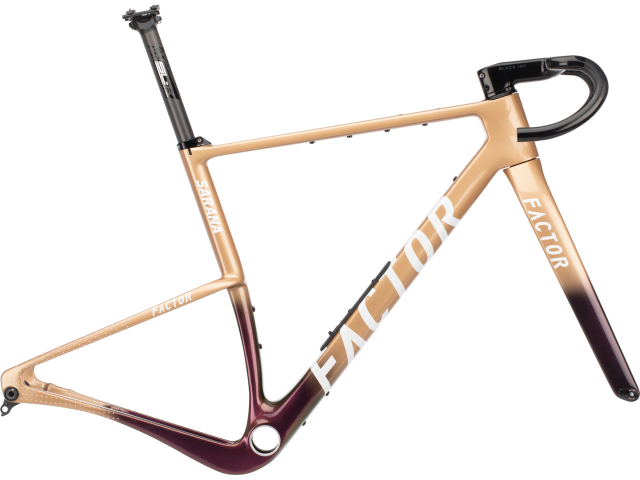 Sarana Prismatic Gold T47a Sram Gravel Carbon 28" Rahmenkit