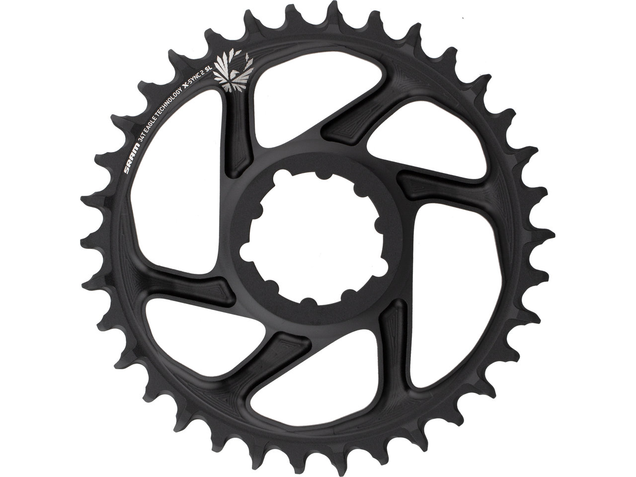 Kettenblatt X-sync 2 Sl Eagle;36t, Direct Mount, Aluminium, Schwarz;12-fach, 6mm Offset