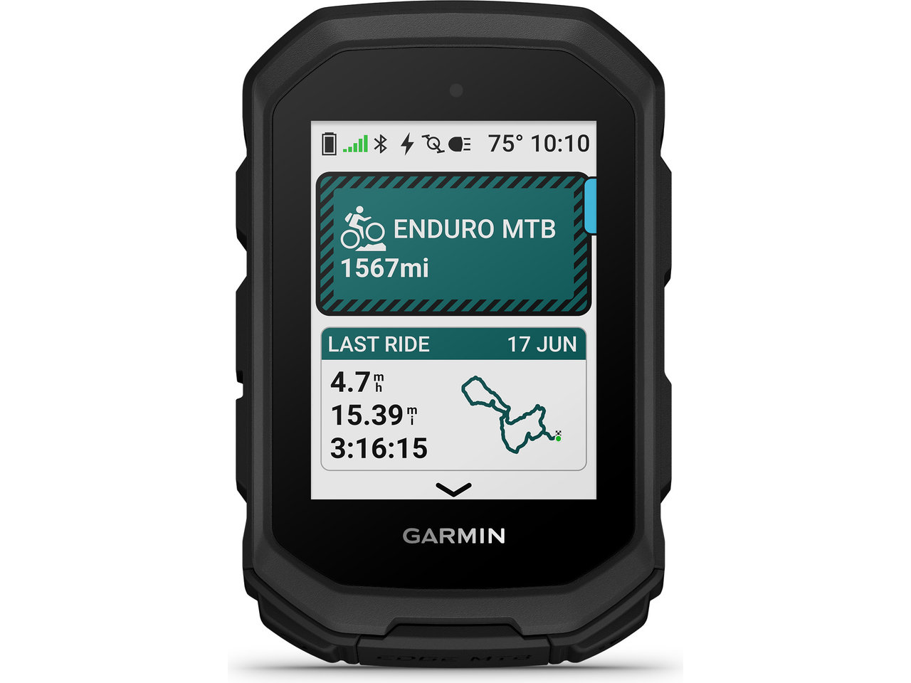 Garmin Edge MTB Trainingscomputer + Navigationssystem, Schwarz, EG