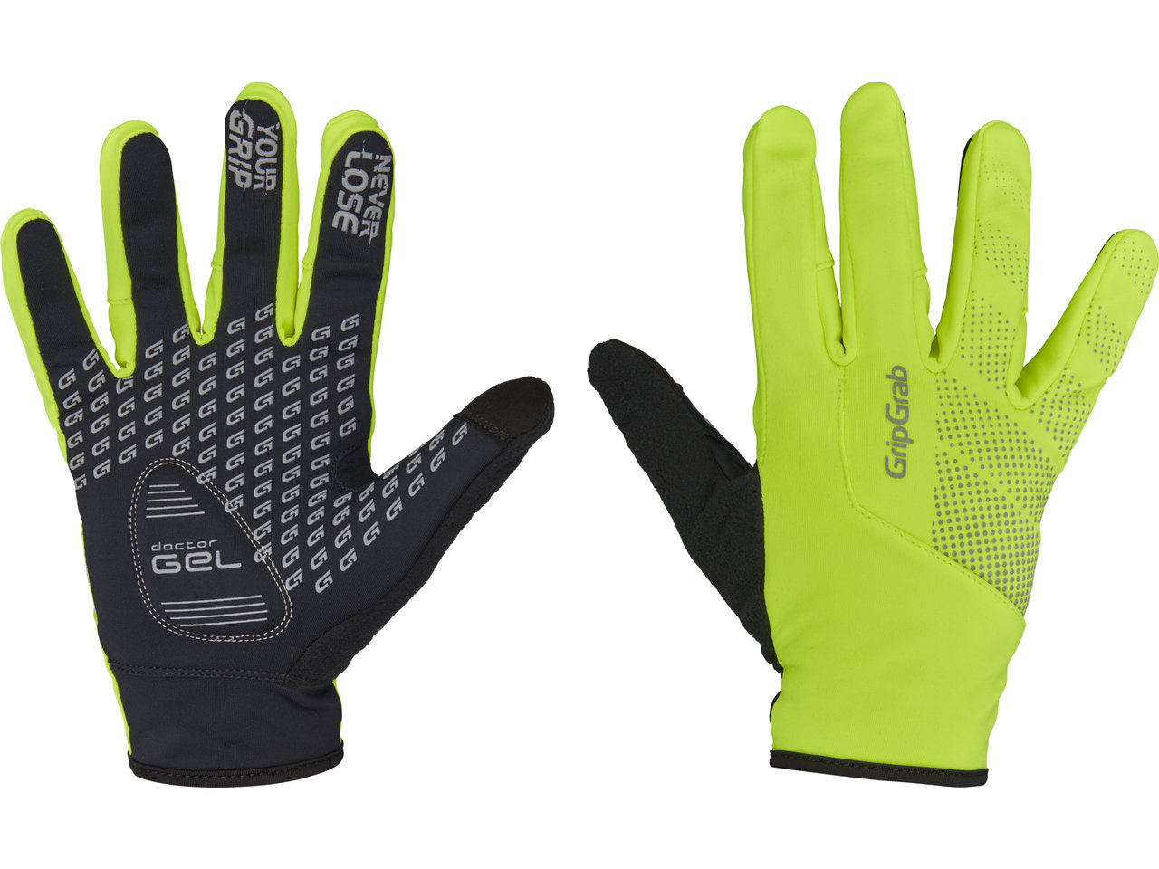 GripGrab Ride Hi-Vis Windproof Midseason Hansker