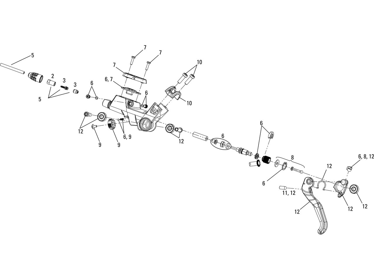 Ersatzteile Code Bremshebel (2008-2010)