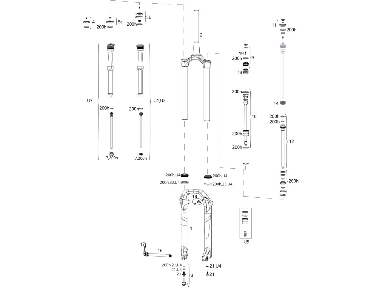 Ersatzteile Lyrik Select/select+/ultimate (c2-c3 / 2020-2021)