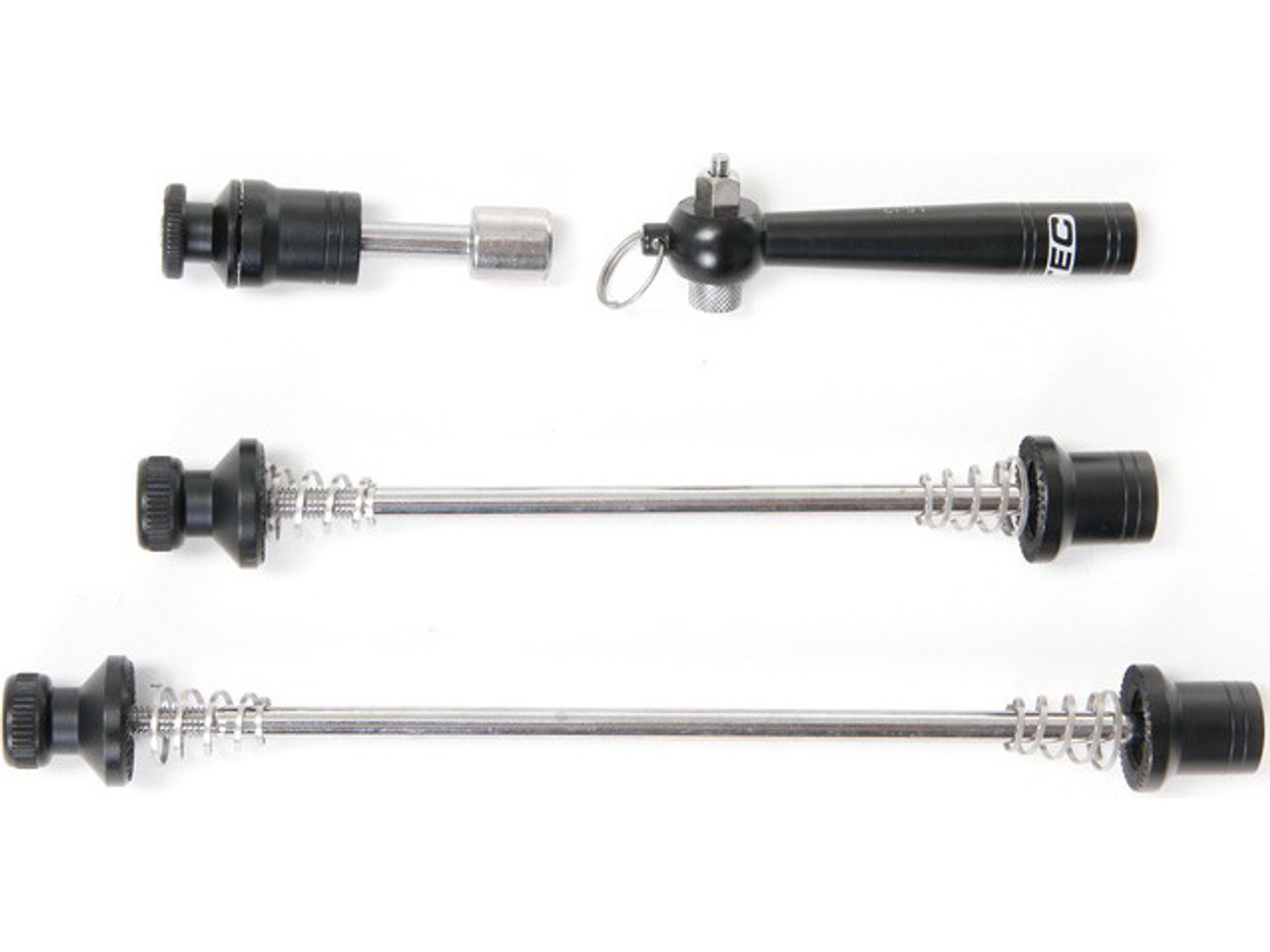 Con-Tec SQR Select+ Sicherungs-Schnellspannset für VR, HR und Sattelstütze Con-Tec SQR Select+ Sicherungs-Schnellspannset für VR, HR und Sattelstütze
