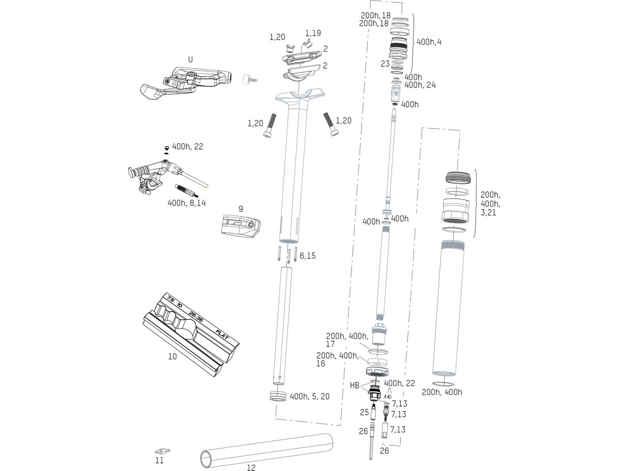 Ersatzteile Reverb Stealth Sattelstütze (b1 / 2017 - 2019)