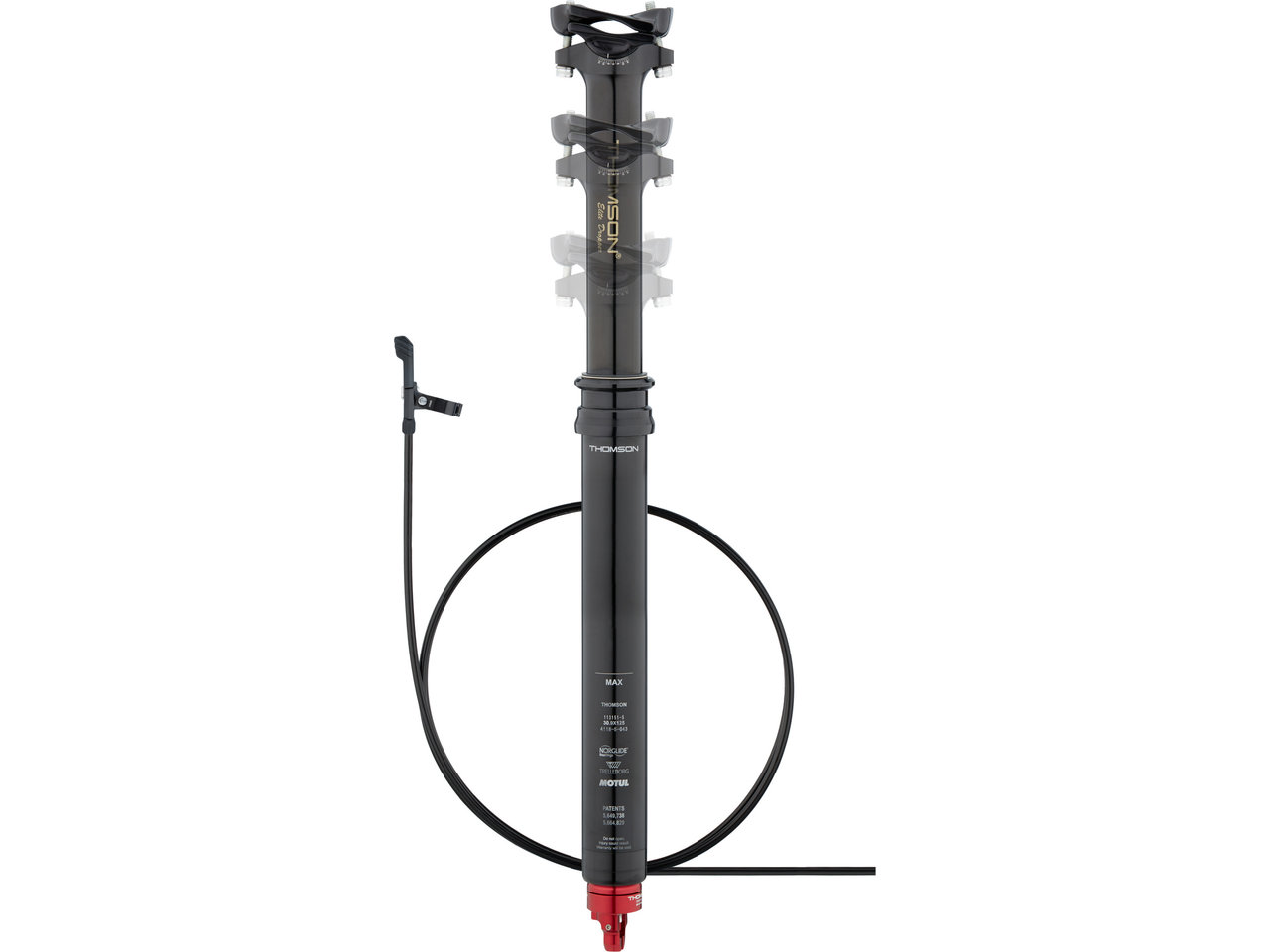 Thomson Covert Black 125 mm Sattelstütze