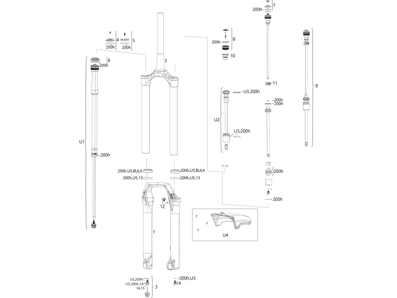 Rockshox Ersatzteile Zeb A1 2020 2021