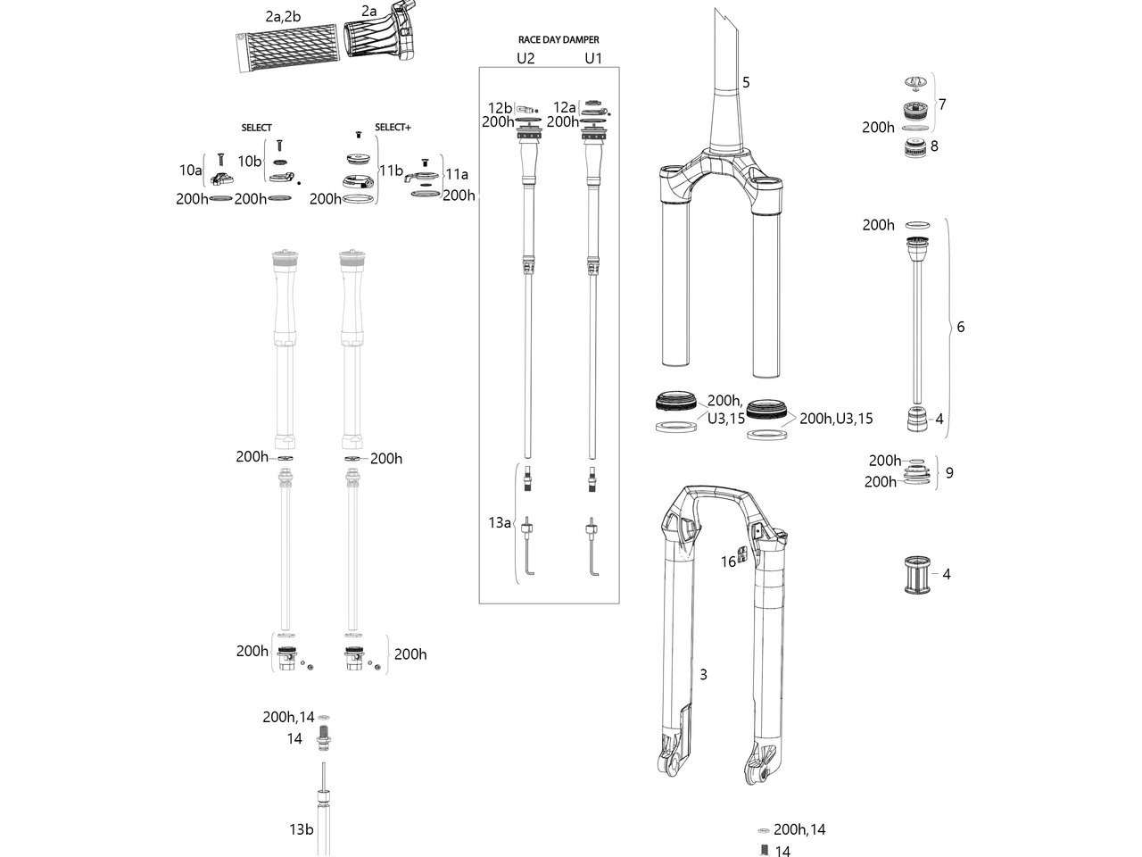 RockShox Ersatzteile SID SL 32 mm Select/Select+/Ultimate (C1