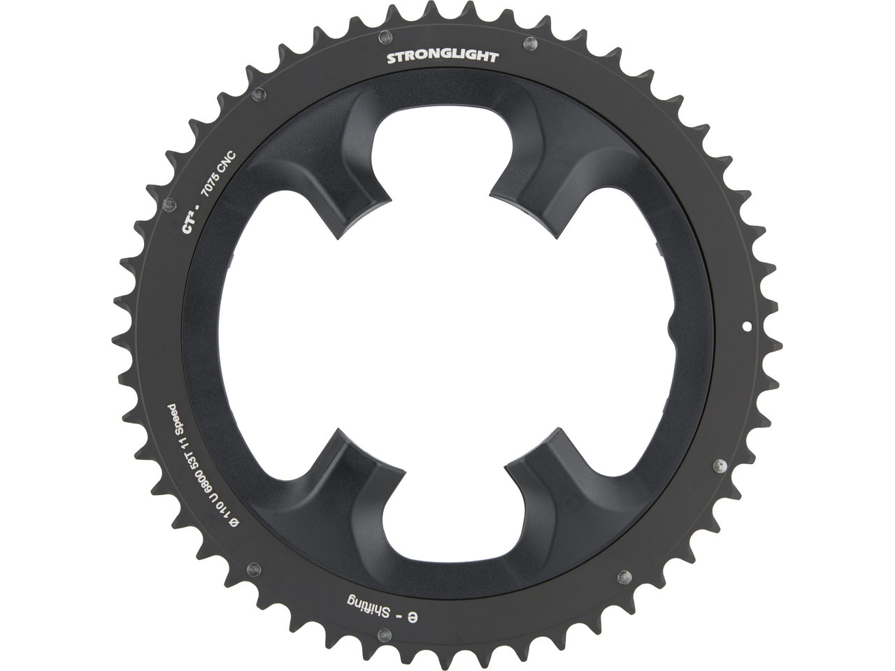 STRONGLIGHT CT2 Kettenblatt Ultegra 6800 E-Shifting 11fach, 4-Arm, 110mm Lochkreis STRONGLIGHT CT2 Kettenblatt Ultegra 6800 E-Shifting 11fach, 4-Arm, 110mm Lochkreis