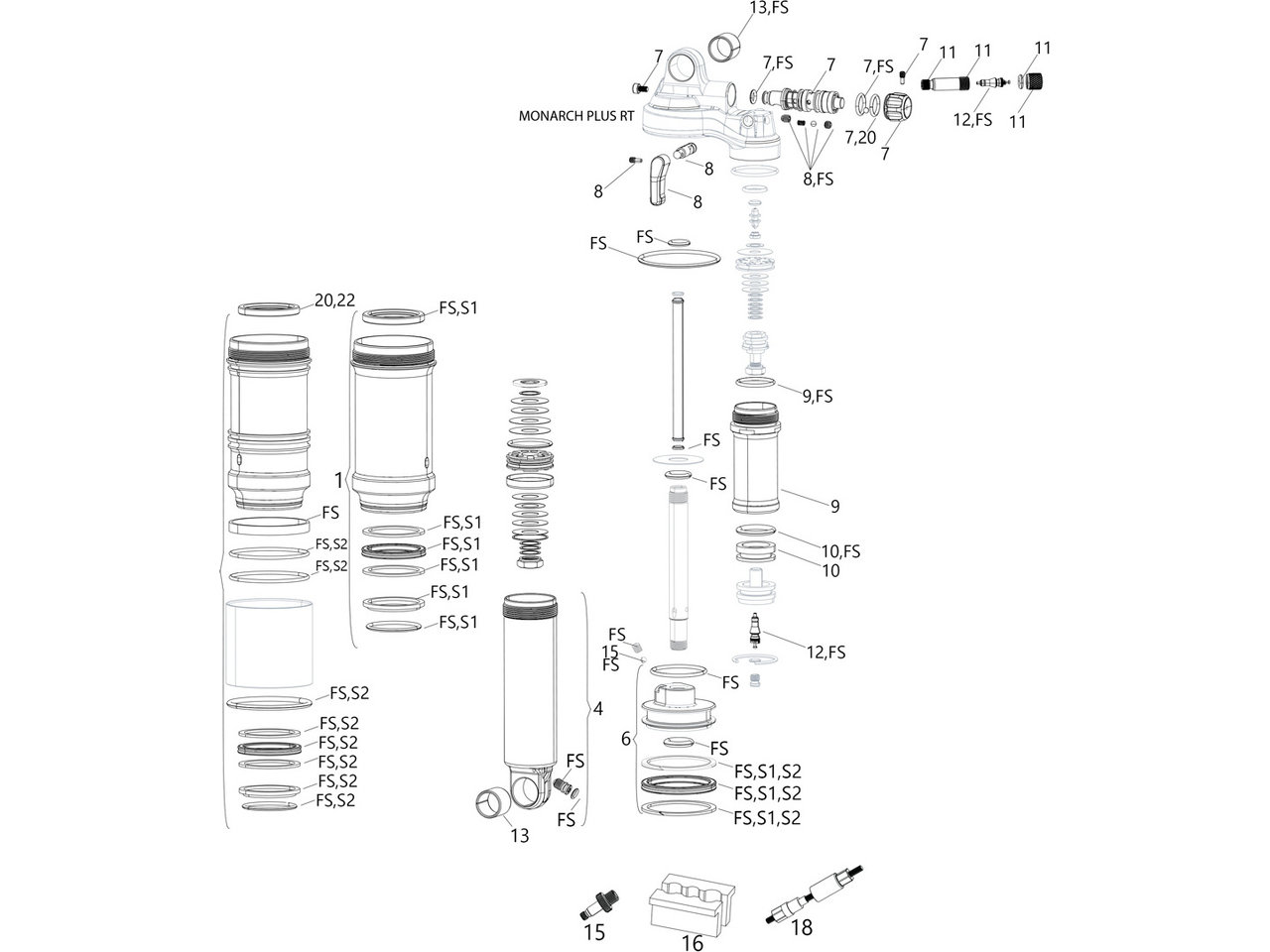 Ersatzteile Monarch Plus Rt (b1-b4 / 2014-2021)