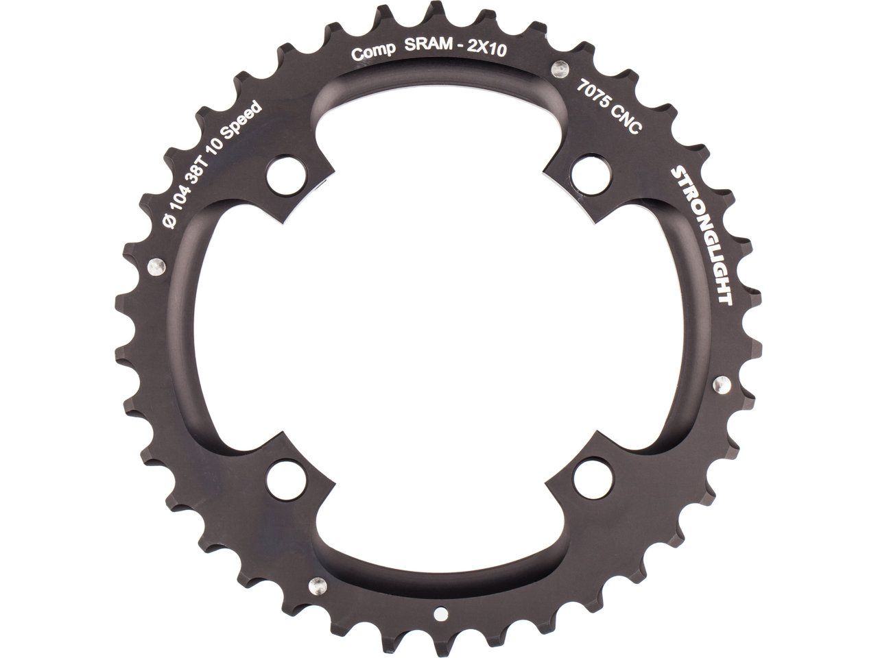 STRONGLIGHT Kettenblatt SRAM X0 10-fach, 4-Arm, 104/64 mm Lochkreis