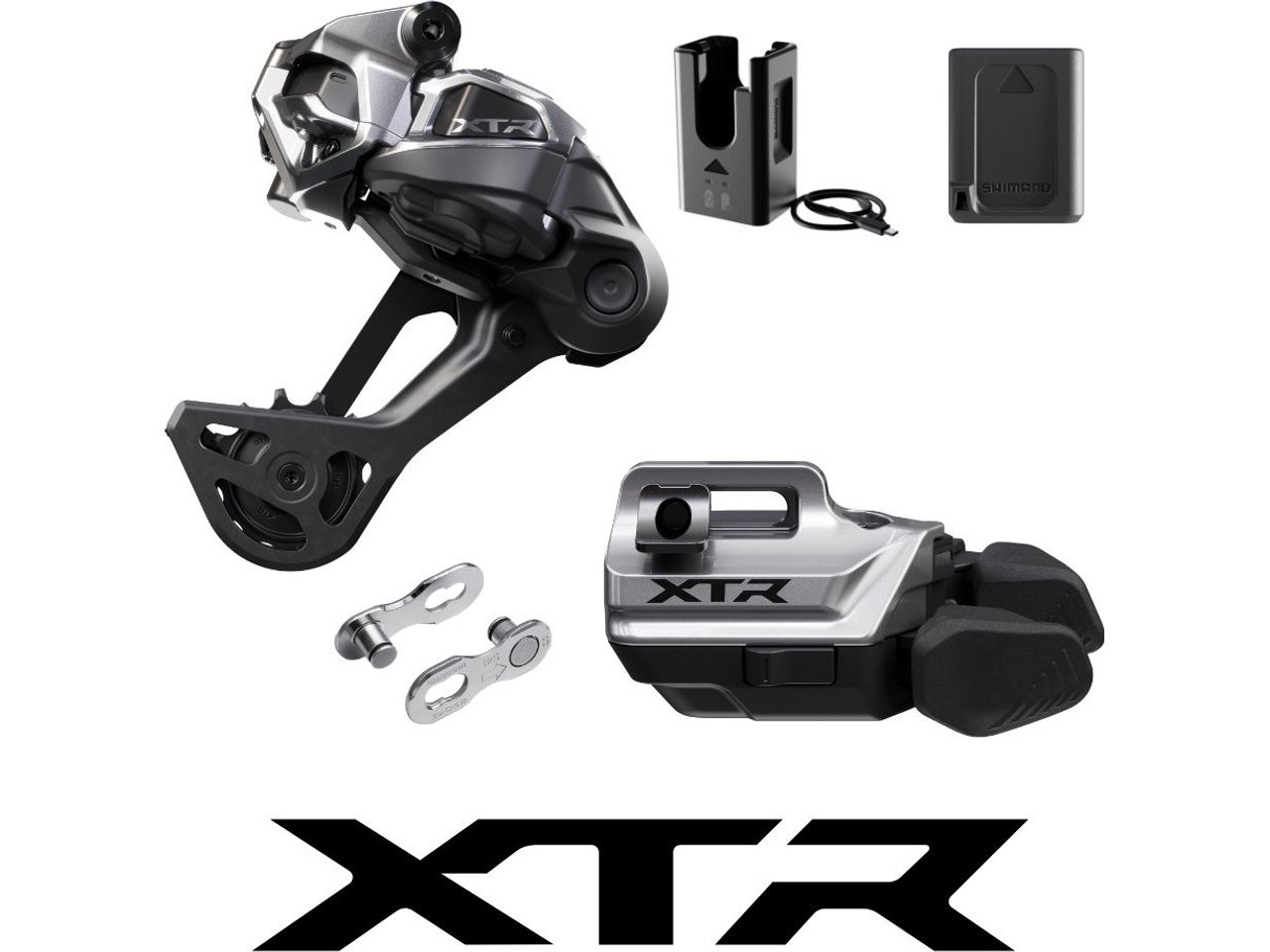 Shimano XTR Di2 M9250, RD-M9250-SGS, SW-M9250-IR Schaltungs-Upgrade Set