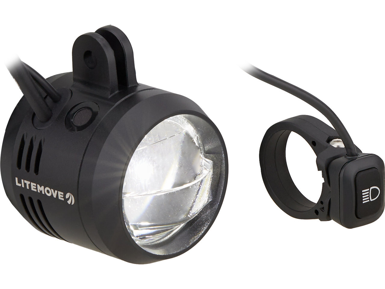 Litemove AC-150 LED HB/LB E-Bike Frontlicht für Vorbau-Montage mit StVZO