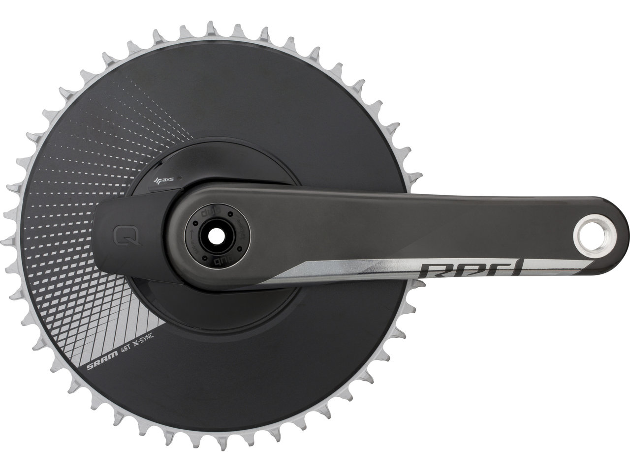Quarq Red 1 AXS Aero DUB Powermeter Carbon Kurbelgarnitur Quarq Red 1 AXS Aero DUB Powermeter Carbon Kurbelgarnitur