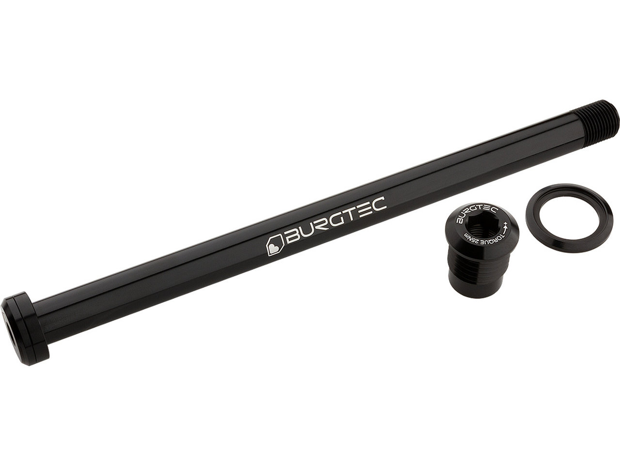 Burgtec 180mm x 12mm 1.00mm Pitch HR Steckachse, Black, 12 x 180mm Burgtec 180mm x 12mm 1.00mm Pitch HR Steckachse, Black, 12 x 180mm