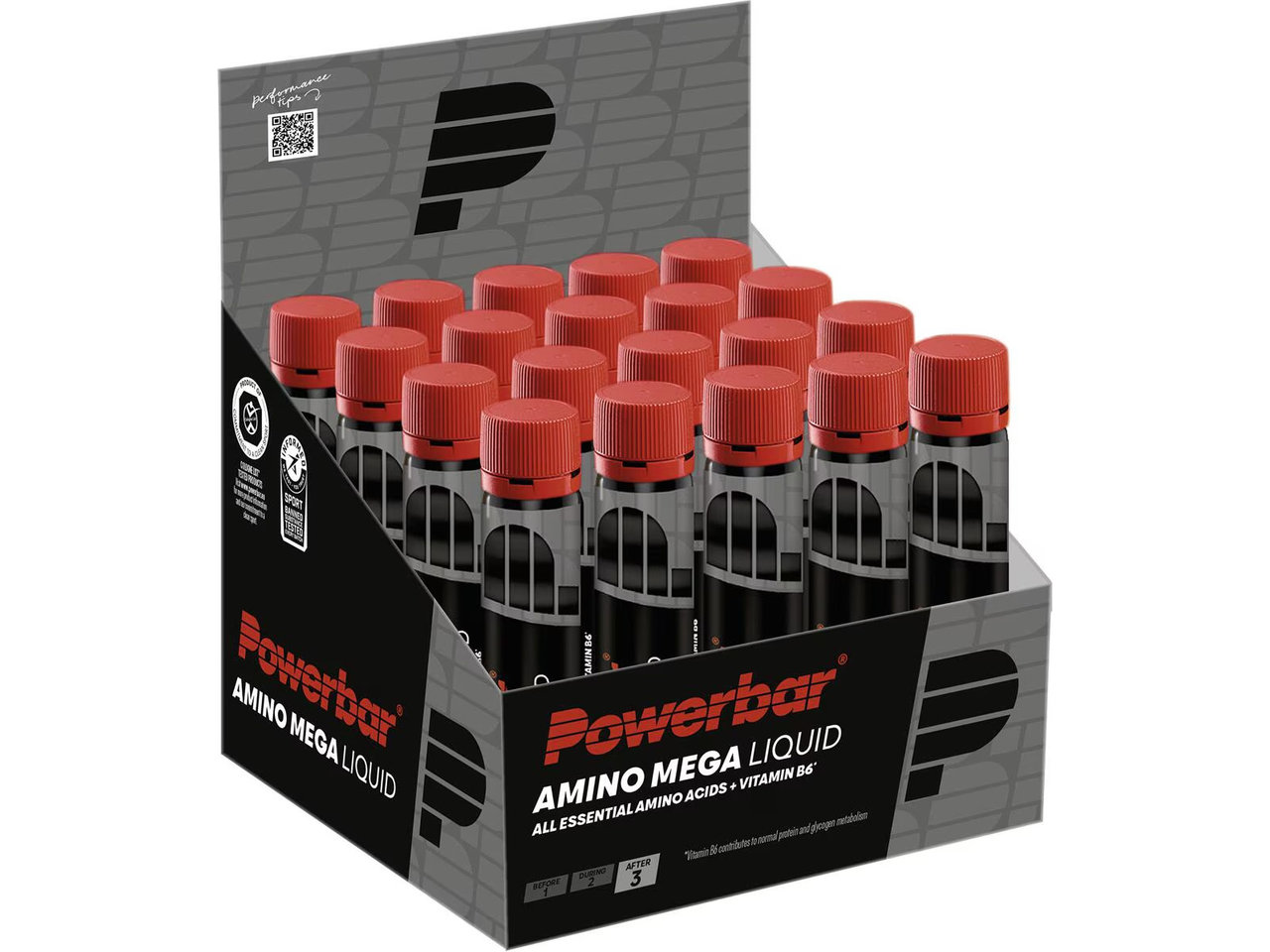 Powerbar Amino Mega Liquid Shot - 20 Stück