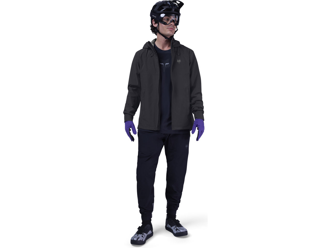 FOX Ranger 2,5-lags vandtette sykkelbukser uten pute sort herre