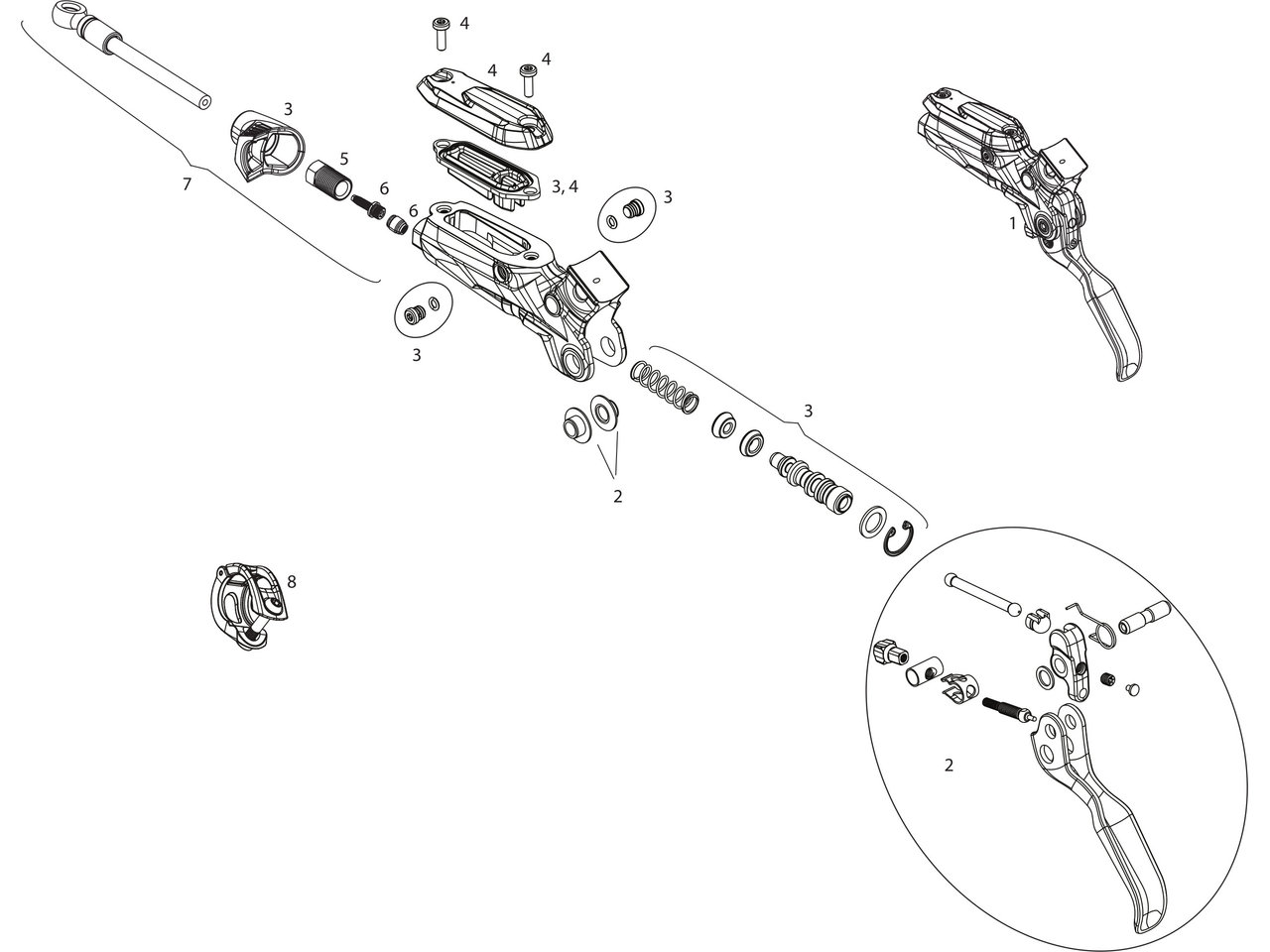 Ersatzteile Code R (b1) Bremshebel (2018)