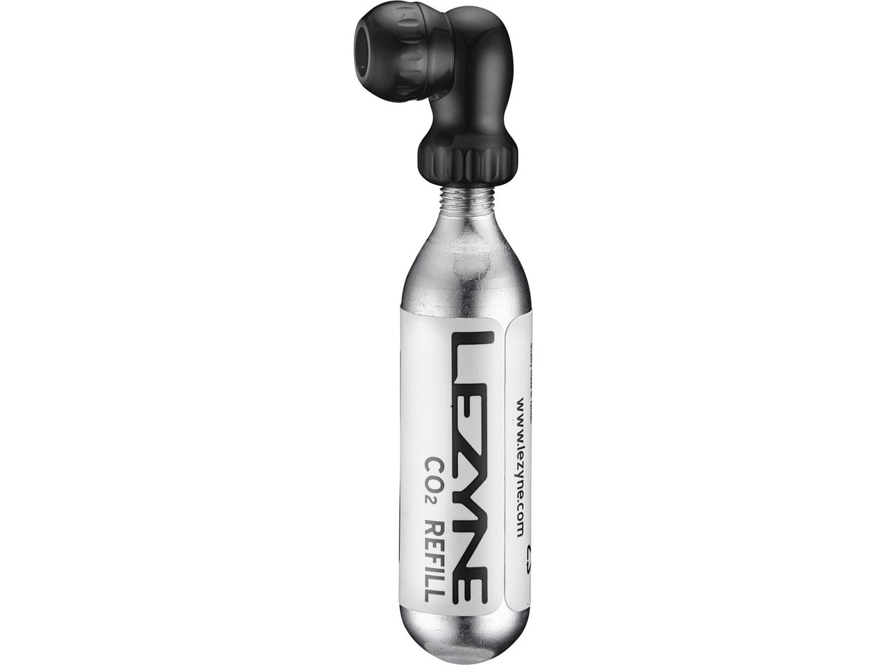 Lezyne Twin Speed Drive Shrader/presta 90 D.head 25g Co2-patron Lezyne Twin Speed Drive Shrader/presta 90 D.head 25g Co2-patron