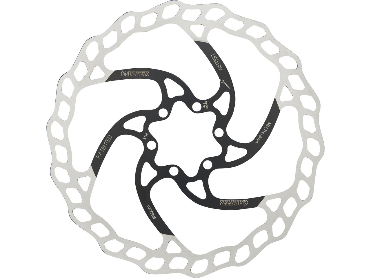 Galfer Fixed Disc Wave 1,8 mm MTB 6-Loch Bremsscheibe