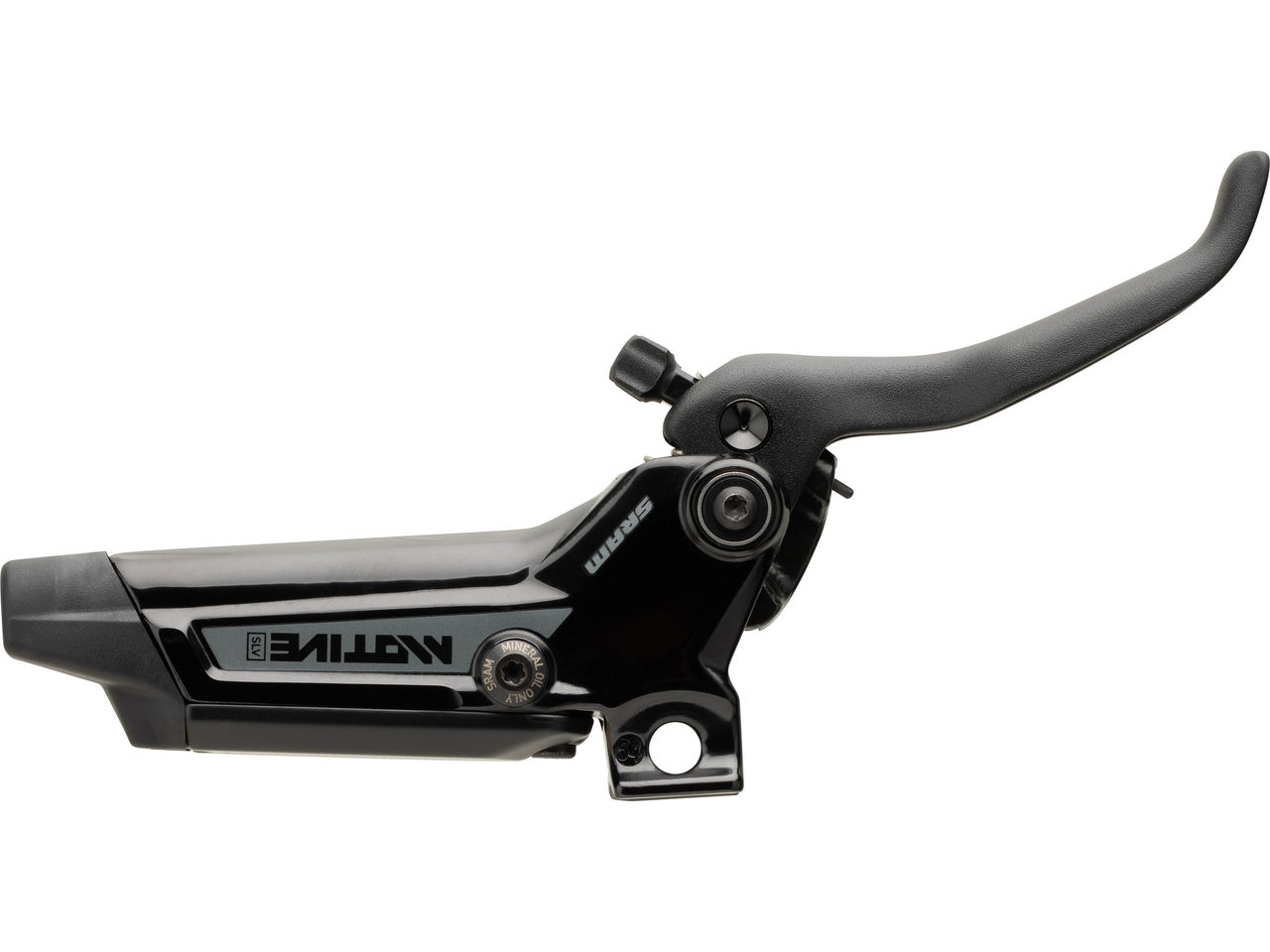 Scheibenbremshebel Assembly Sram Gloss Black Ano, Motive Silver A2, Alu