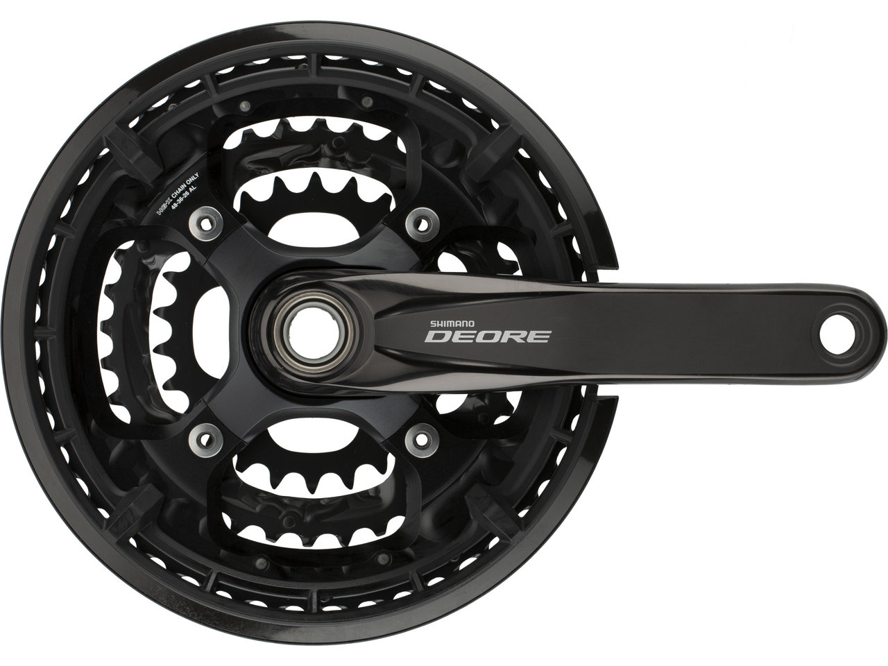 Shimano Deore Kurbelgarnitur FC-T6010 Hollowtech II mit Kettenschutzring