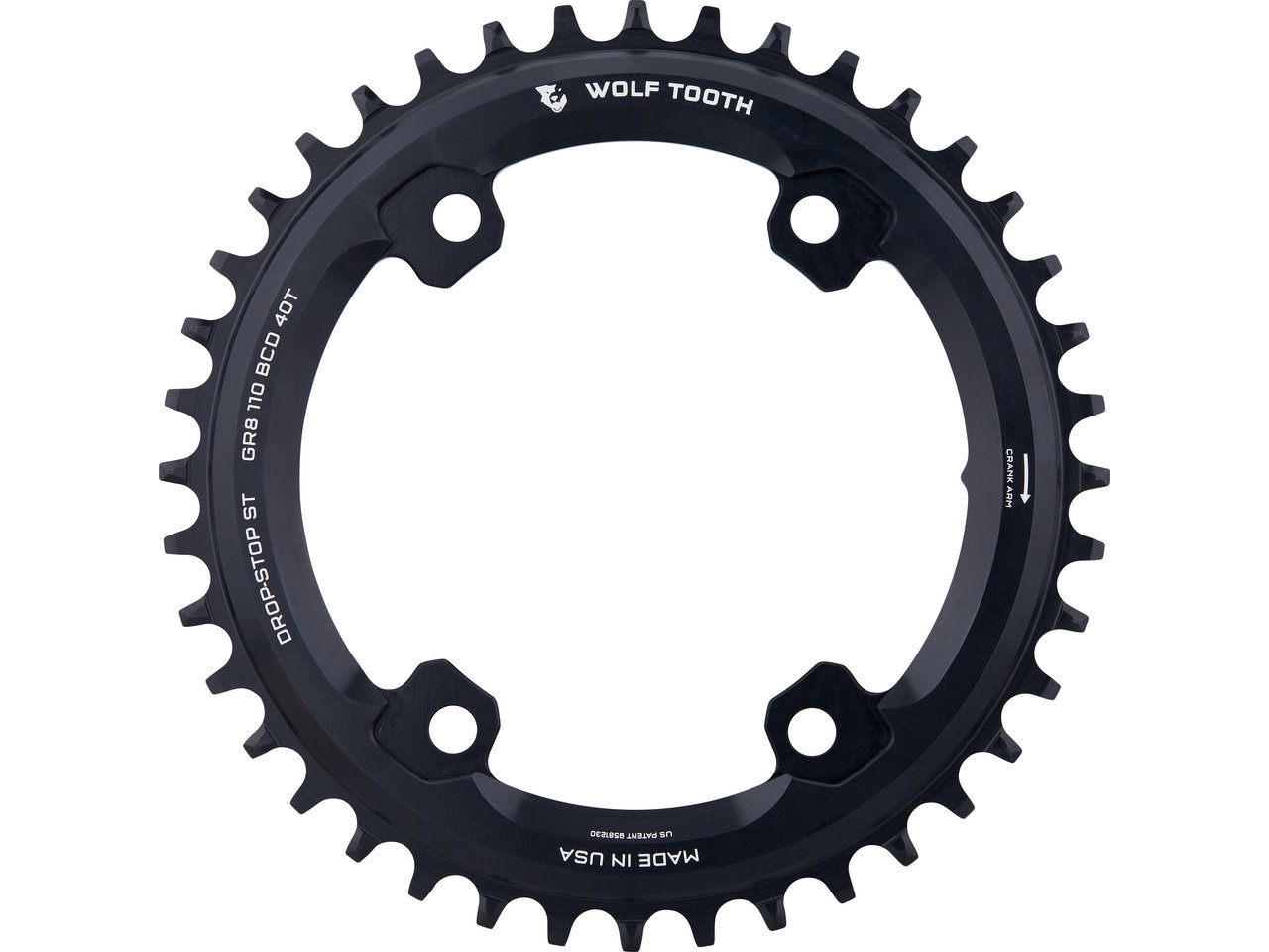 Wolf Tooth 110 BCD Asymmetric 4-Arm Kettenblatt Shimano GRX für HG+ 12-fach Kette Wolf Tooth 110 BCD Asymmetric 4-Arm Kettenblatt Shimano GRX für HG+ 12-fach Kette