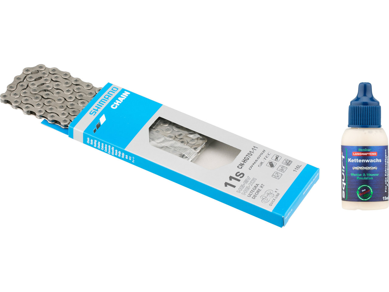 Kette Cn-hg701-11 11-fach + Squirt Lube Kettenwachs 15 Ml
