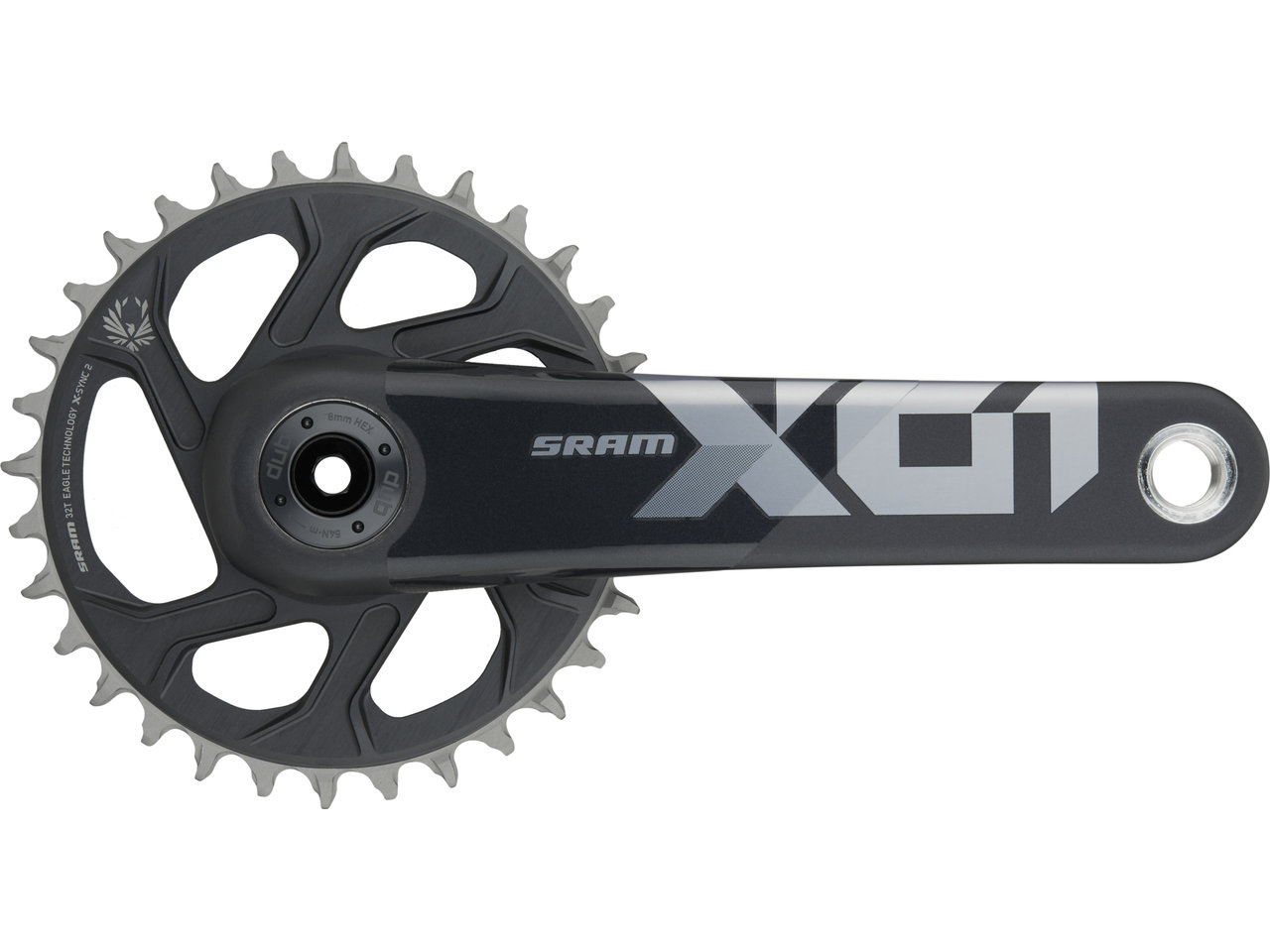SRAM X01 Eagle CL55 DUB DM 12-fach Carbon Kurbelgarnitur SRAM X01 Eagle CL55 DUB DM 12-fach Carbon Kurbelgarnitur