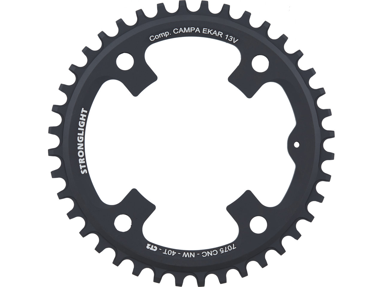 STRONGLIGHT CT2 Kettenblatt Campagnolo Ekar 13-fach, 4-Arm, 123 mm Lochkreis STRONGLIGHT CT2 Kettenblatt Campagnolo Ekar 13-fach, 4-Arm, 123 mm Lochkreis