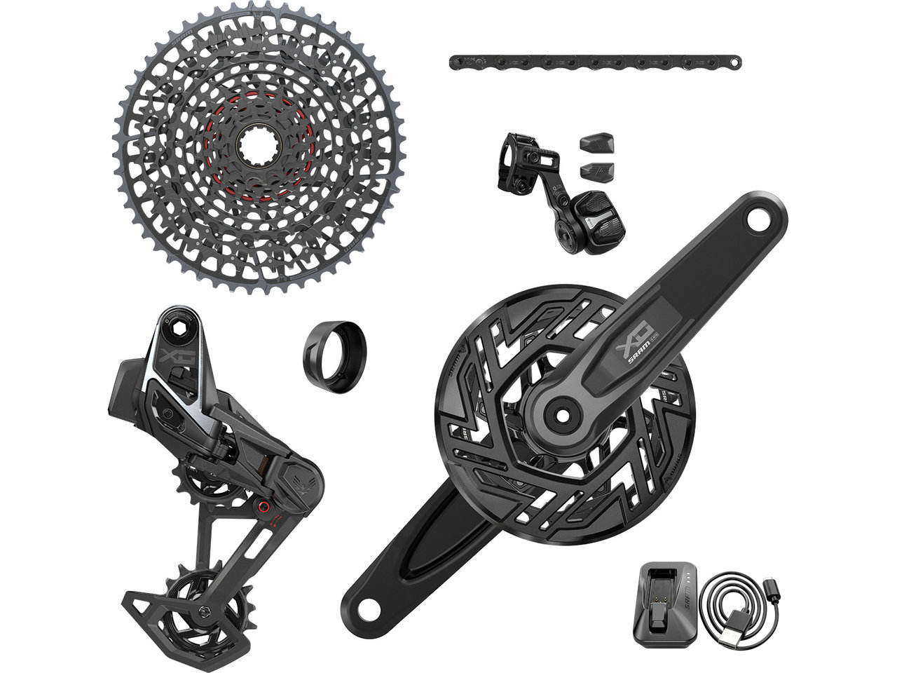 SRAM X0 Eagle Transmission AXS 1x12-fach E-MTB Gruppe für Bosch SRAM X0 Eagle Transmission AXS 1x12-fach E-MTB Gruppe für Bosch