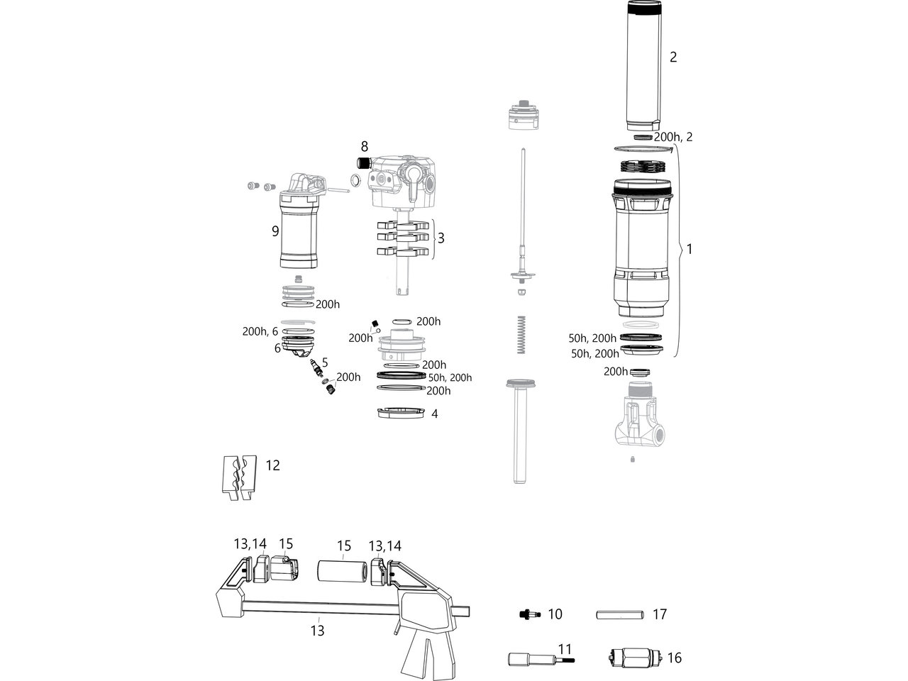 Ersatzteile Super Deluxe Thru Shaft (c1 / 2021)