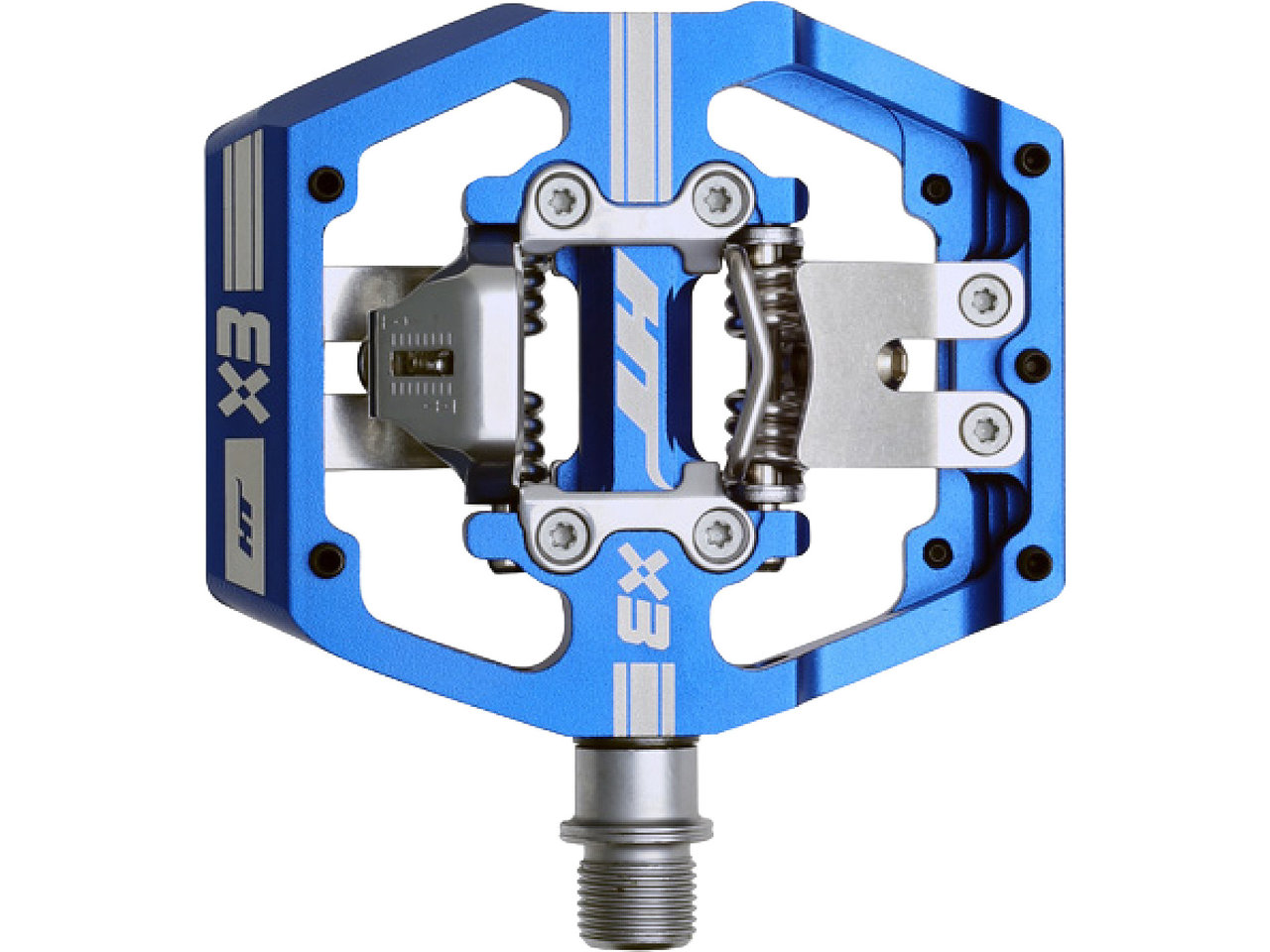 Pedale Ht-x3 Cnc Cromoly Royal Blau
