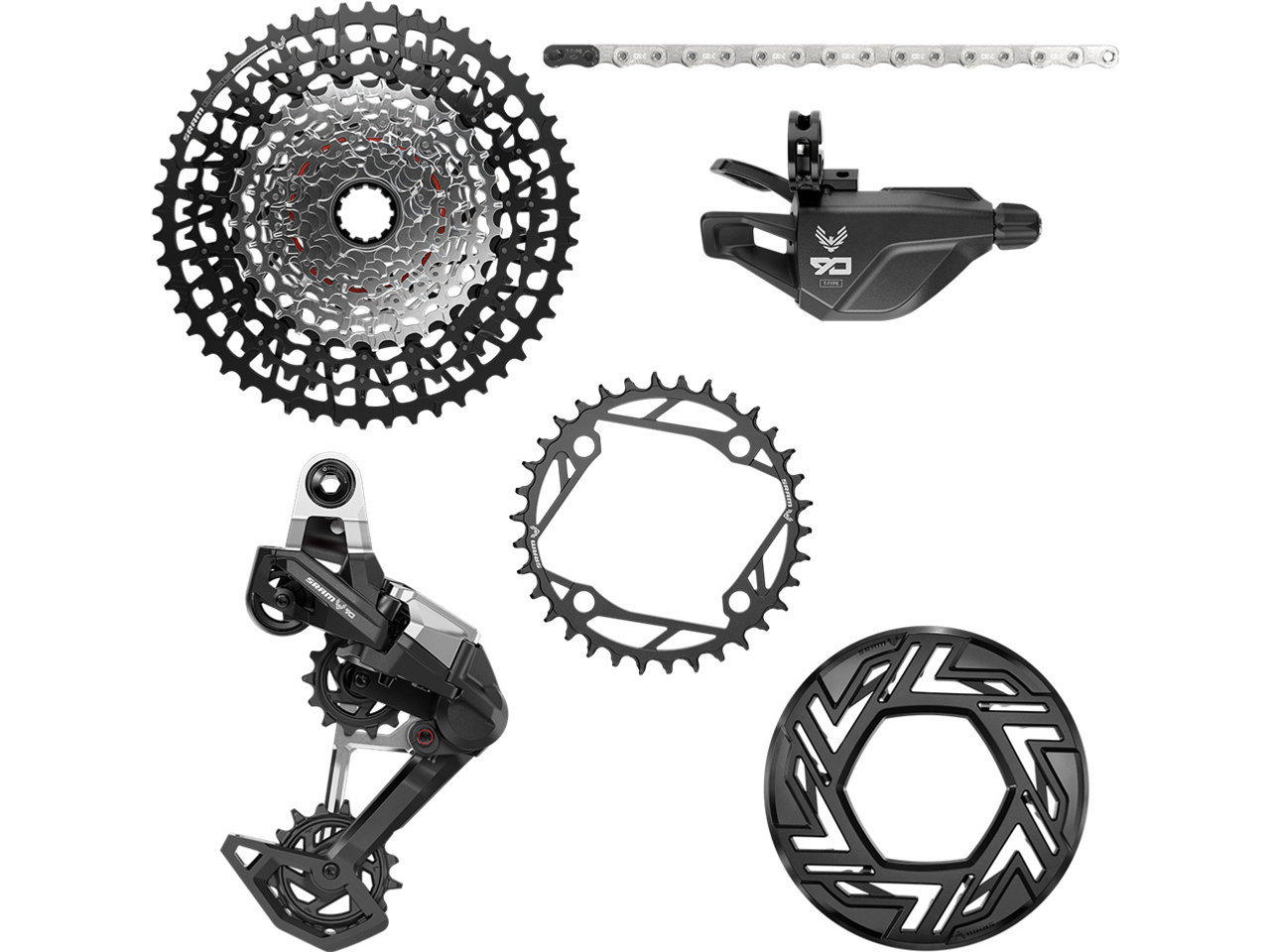 SRAM Eagle 90 T-Type E-MTB Gruppe 1x12-fach SRAM Eagle 90 T-Type E-MTB Gruppe 1x12-fach