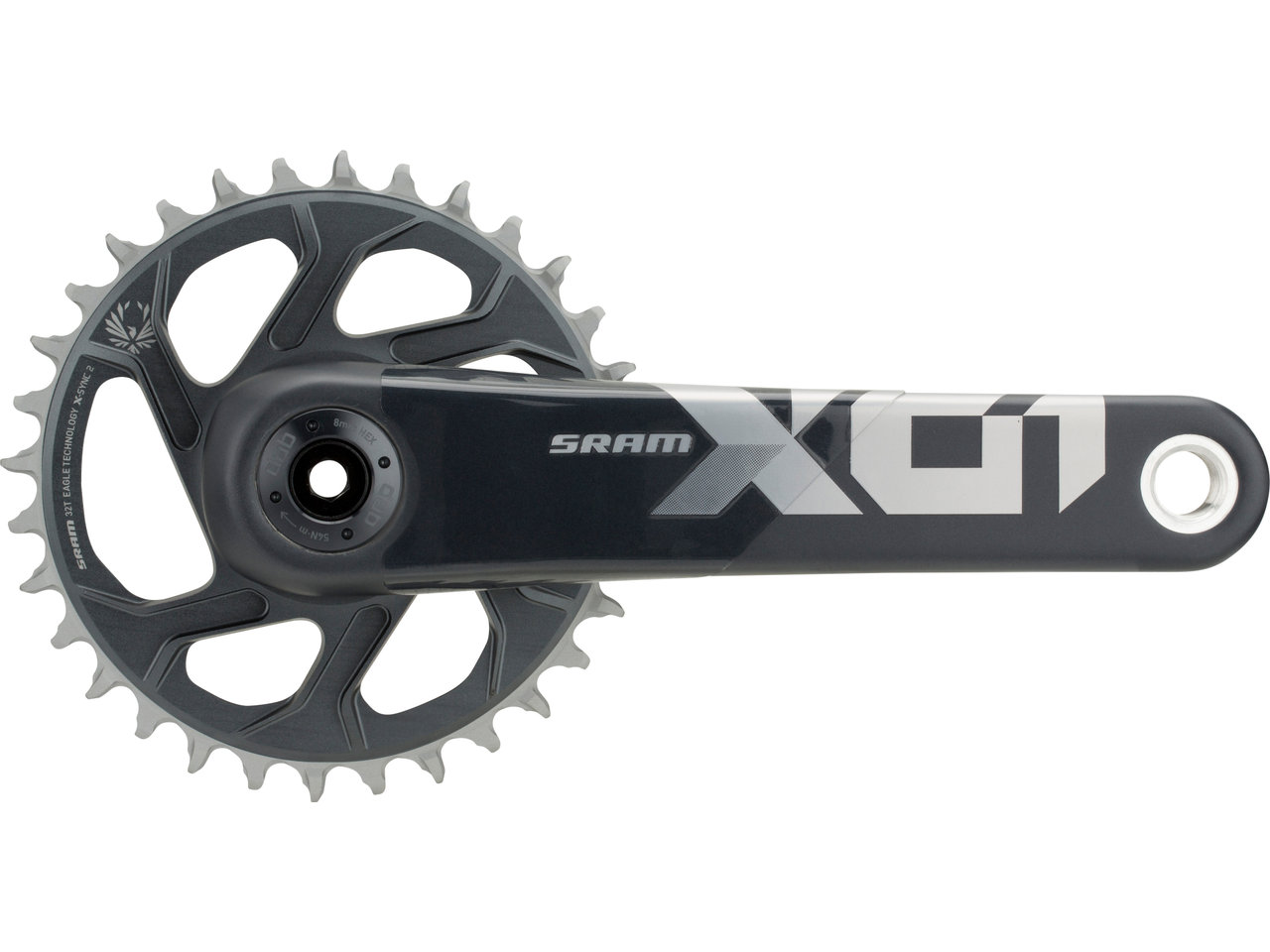 SRAM X01 Eagle DUB DM 12-fach Carbon Kurbelgarnitur