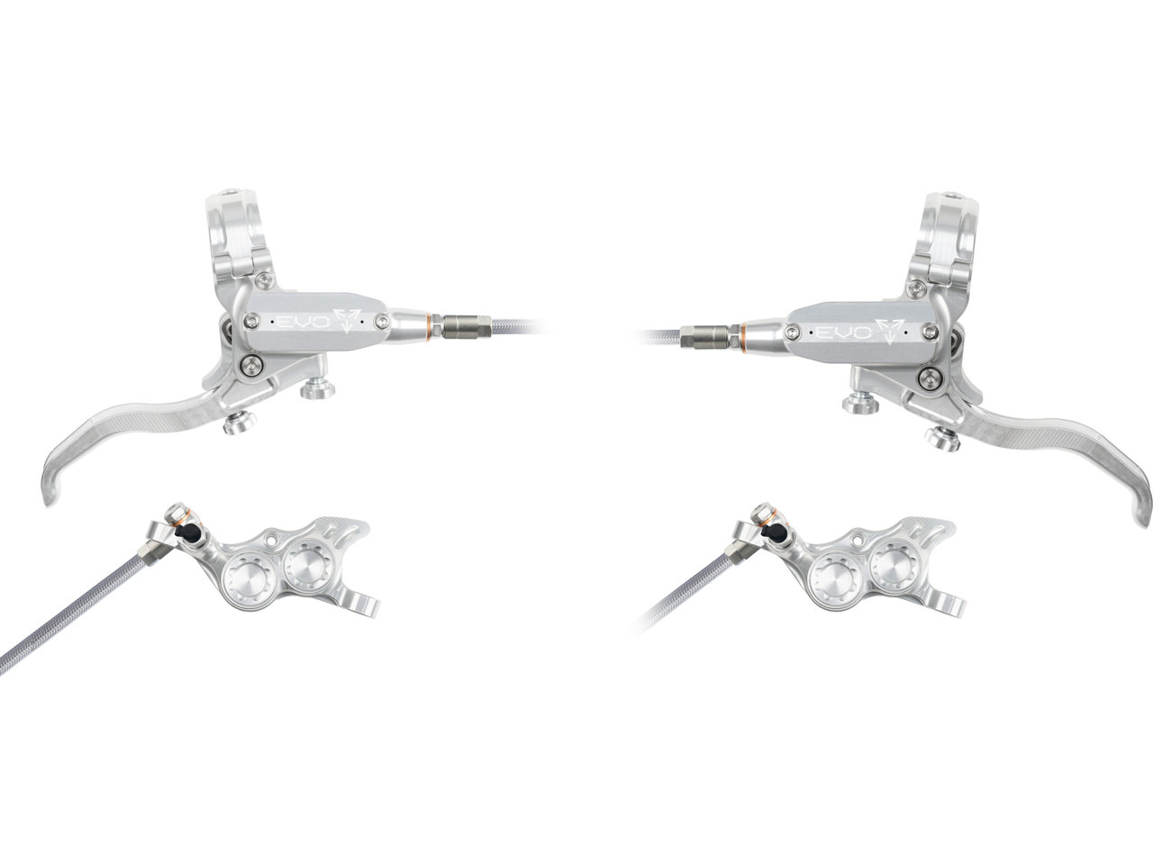Evo Tr4 V+h Set Scheibenbremse Mit Stahlflexleitung