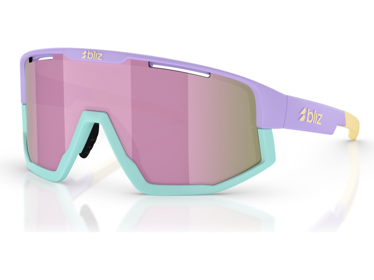 Matt pastel purple / mint / yellow