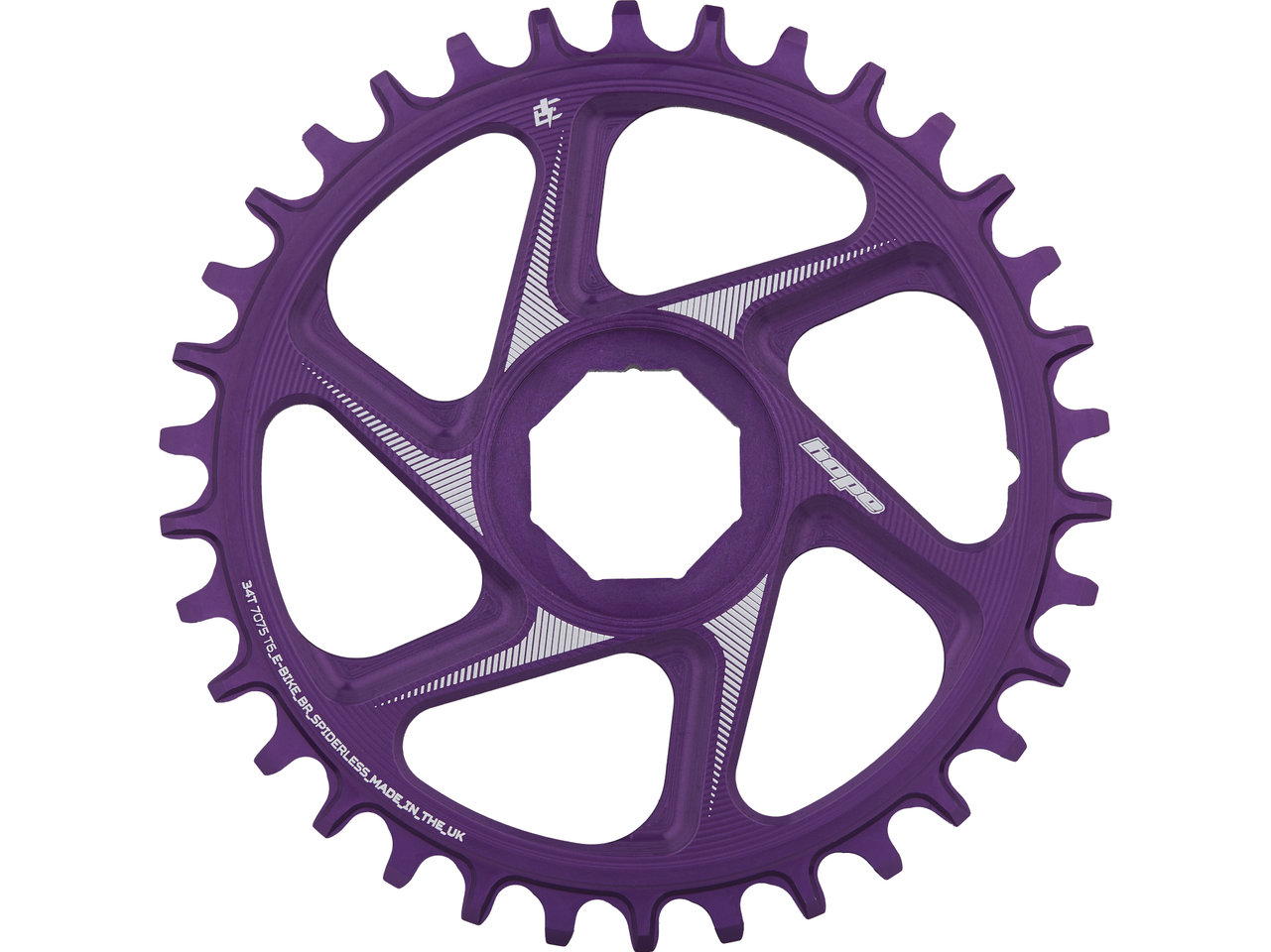 Hope R22 Spiderless Direct Mount E-Bike Kettenblatt für Brose