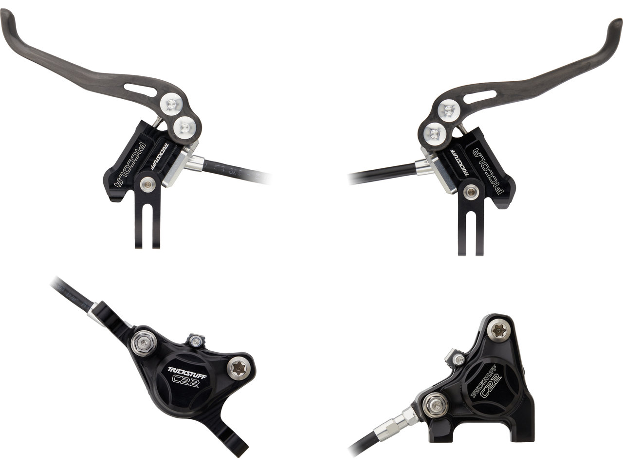 Piccola Carbon V+h Set Scheibenbremse Flatmount / Postmount