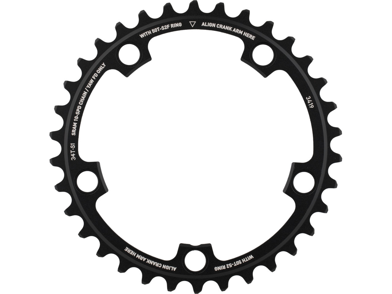 SRAM Kettenblatt Red X-Glide Yaw, 5-Arm, 110 mm Lochkreis SRAM Kettenblatt Red X-Glide Yaw, 5-Arm, 110 mm Lochkreis