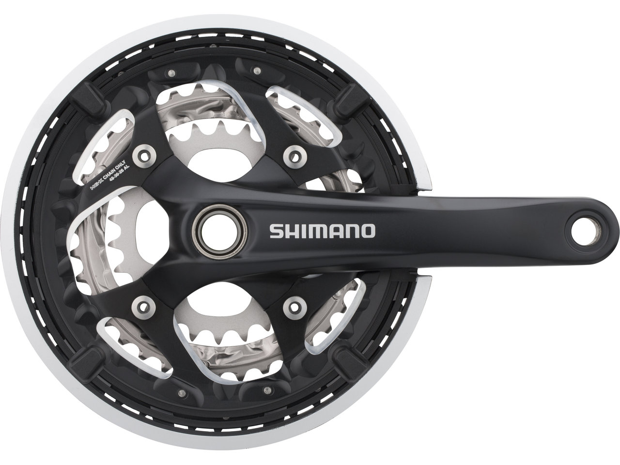 Shimano FC-T551 Kurbelgarnitur mit Kettenschutzring Shimano FC-T551 Kurbelgarnitur mit Kettenschutzring