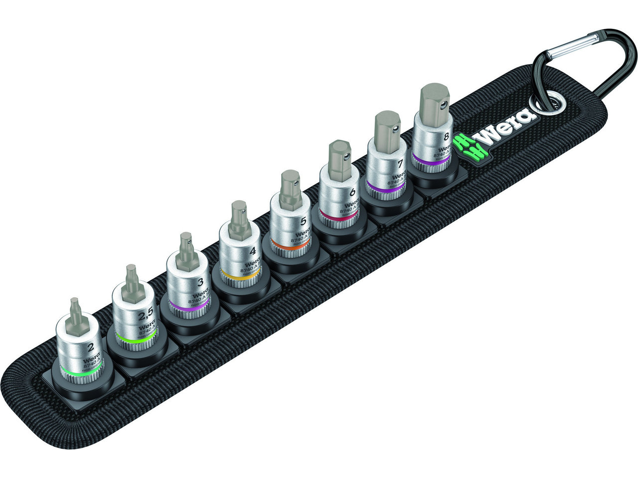 Wera Belt A 2 Zyklop Innensechskant Bitnuss-Satz mit Haltefunktion Wera Belt A 2 Zyklop Innensechskant Bitnuss-Satz mit Haltefunktion