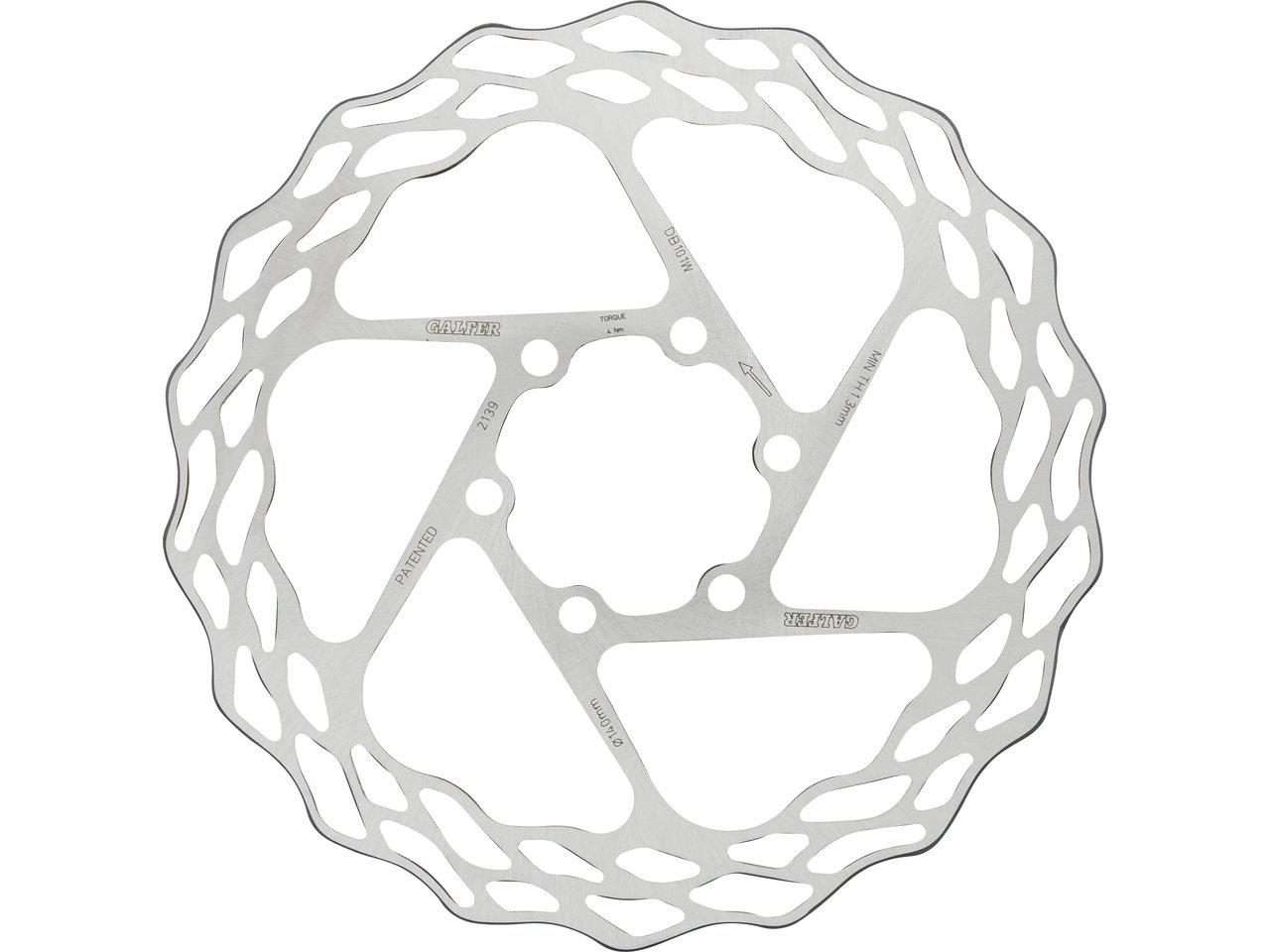 Galfer Fixed Disc Wave 1,8 mm MTB 6-Loch Bremsscheibe Galfer Fixed Disc Wave 1,8 mm MTB 6-Loch Bremsscheibe