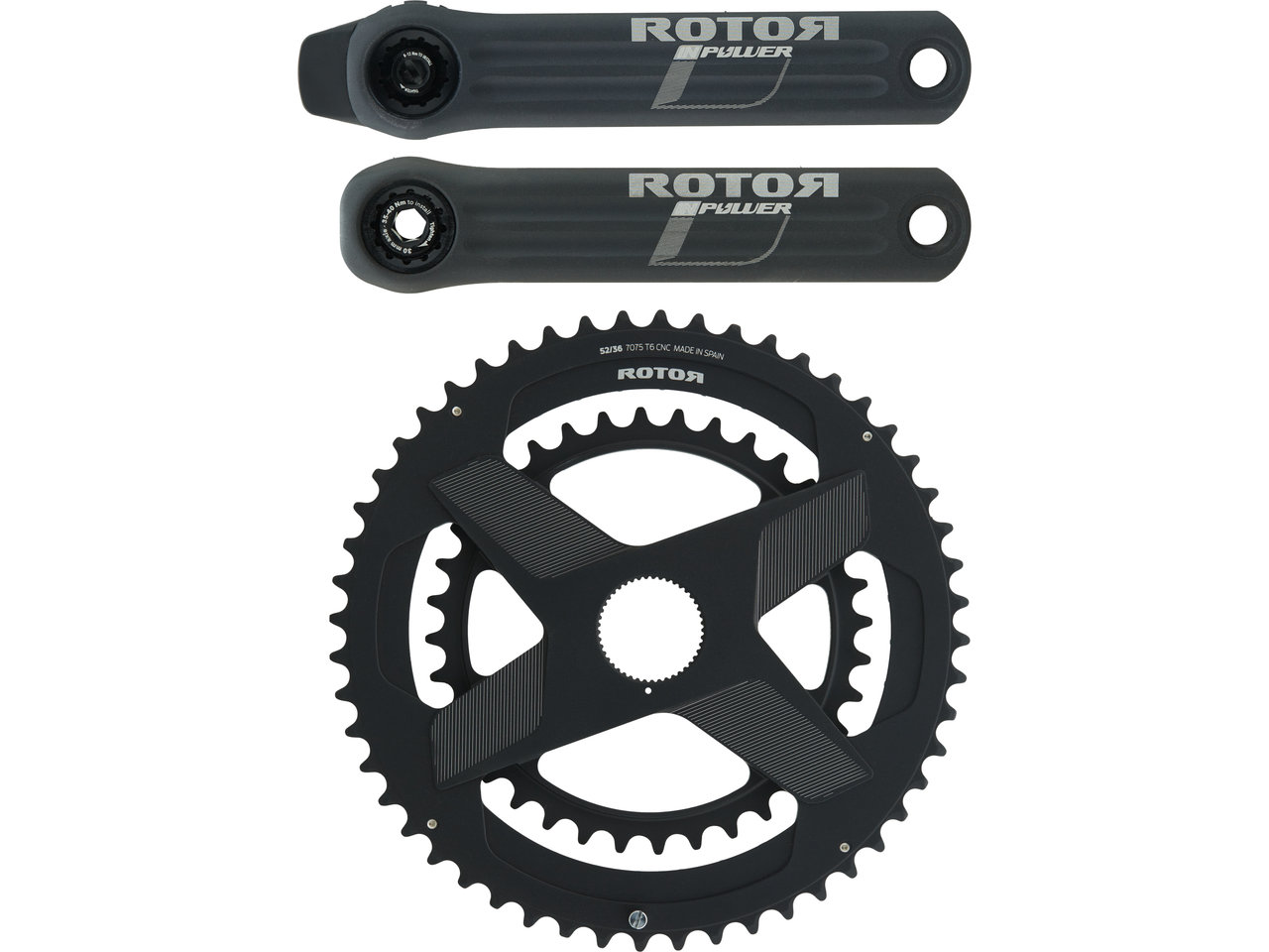 Inpower Rund 2-fach Powermeter Kurbelgarnitur