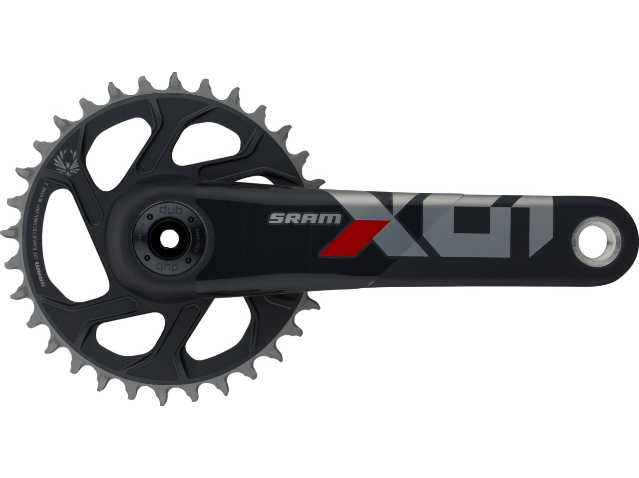 SRAM X01 Eagle Boost DUB DM 12-fach Carbon Kurbelgarnitur SRAM X01 Eagle Boost DUB DM 12-fach Carbon Kurbelgarnitur