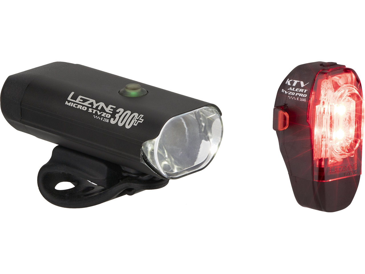 Lezyne Micro 300 + KTV Drive Beleuchtungsset mit StVZO-Zulassung